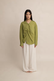 Ayla Wrap Collar Shirt