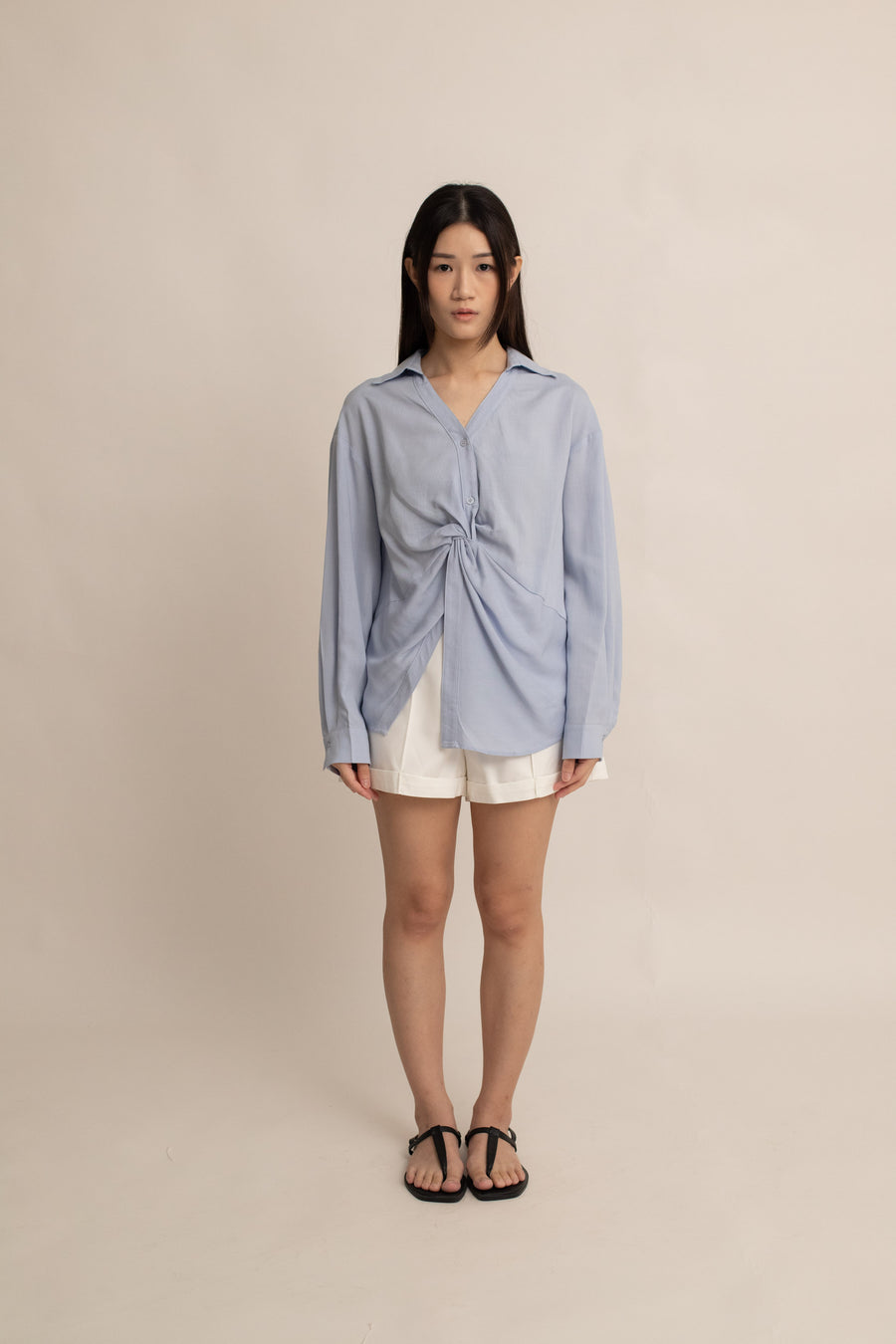 Ayla Wrap Collar Shirt