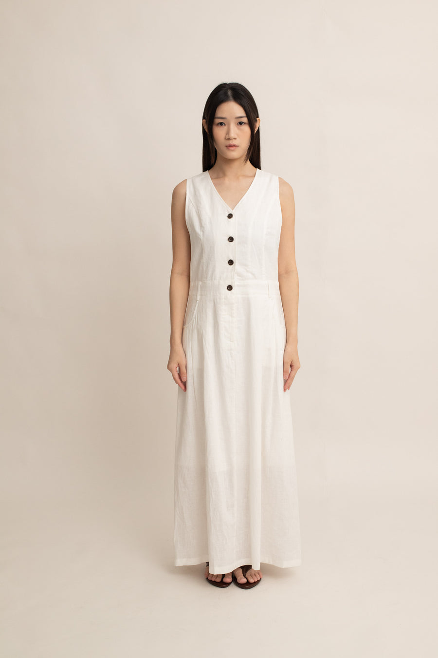 Bonnie Button Dress