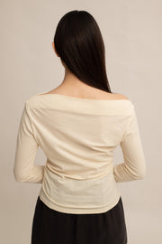 Caelyn Ruched Long-sleeve Top