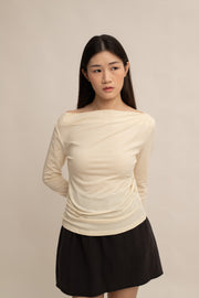 Caelyn Ruched Long-sleeve Top