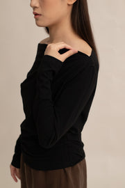 Caelyn Ruched Long-sleeve Top