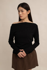 Caelyn Ruched Long-sleeve Top