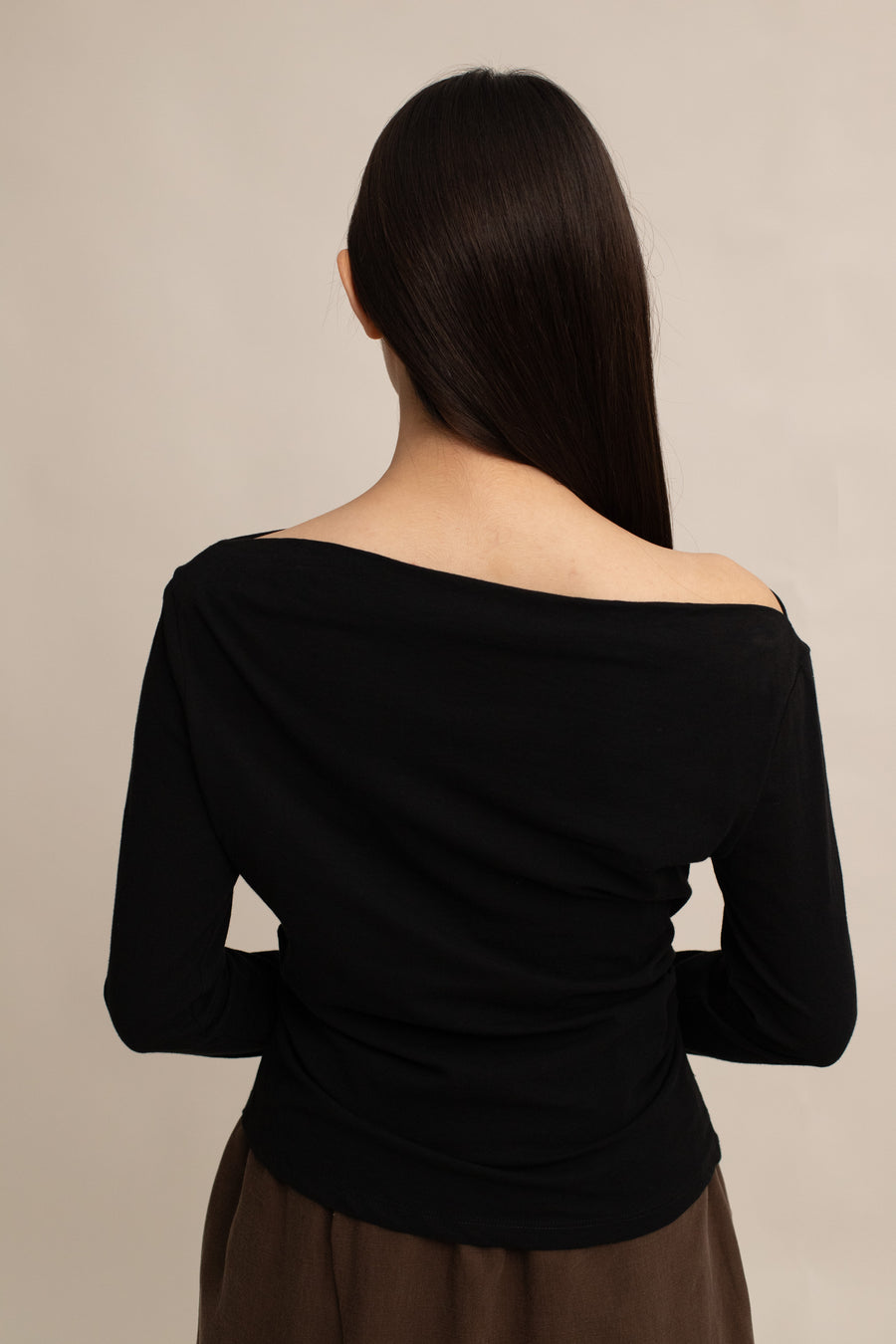 Caelyn Ruched Long-sleeve Top