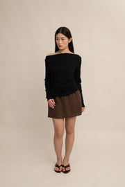 Caelyn Ruched Long-sleeve Top