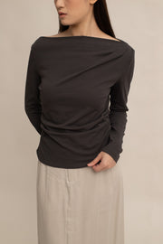 Caelyn Ruched Long-sleeve Top
