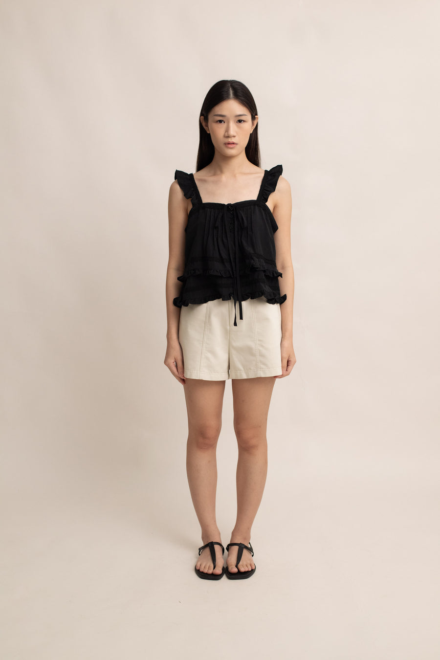 Cassia Ruffle Top