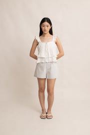 Cassia Ruffle Top