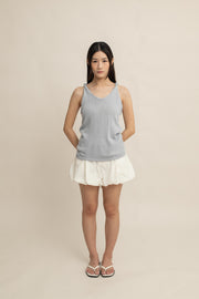 Chloe Twist-Strap Knit Top
