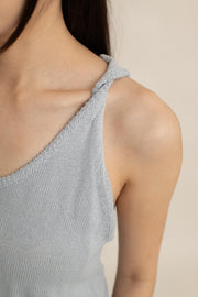 Chloe Twist-Strap Knit Top