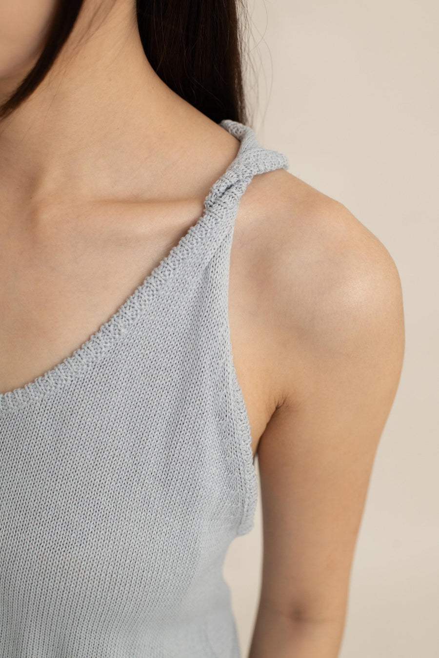 Chloe Twist-Strap Knit Top