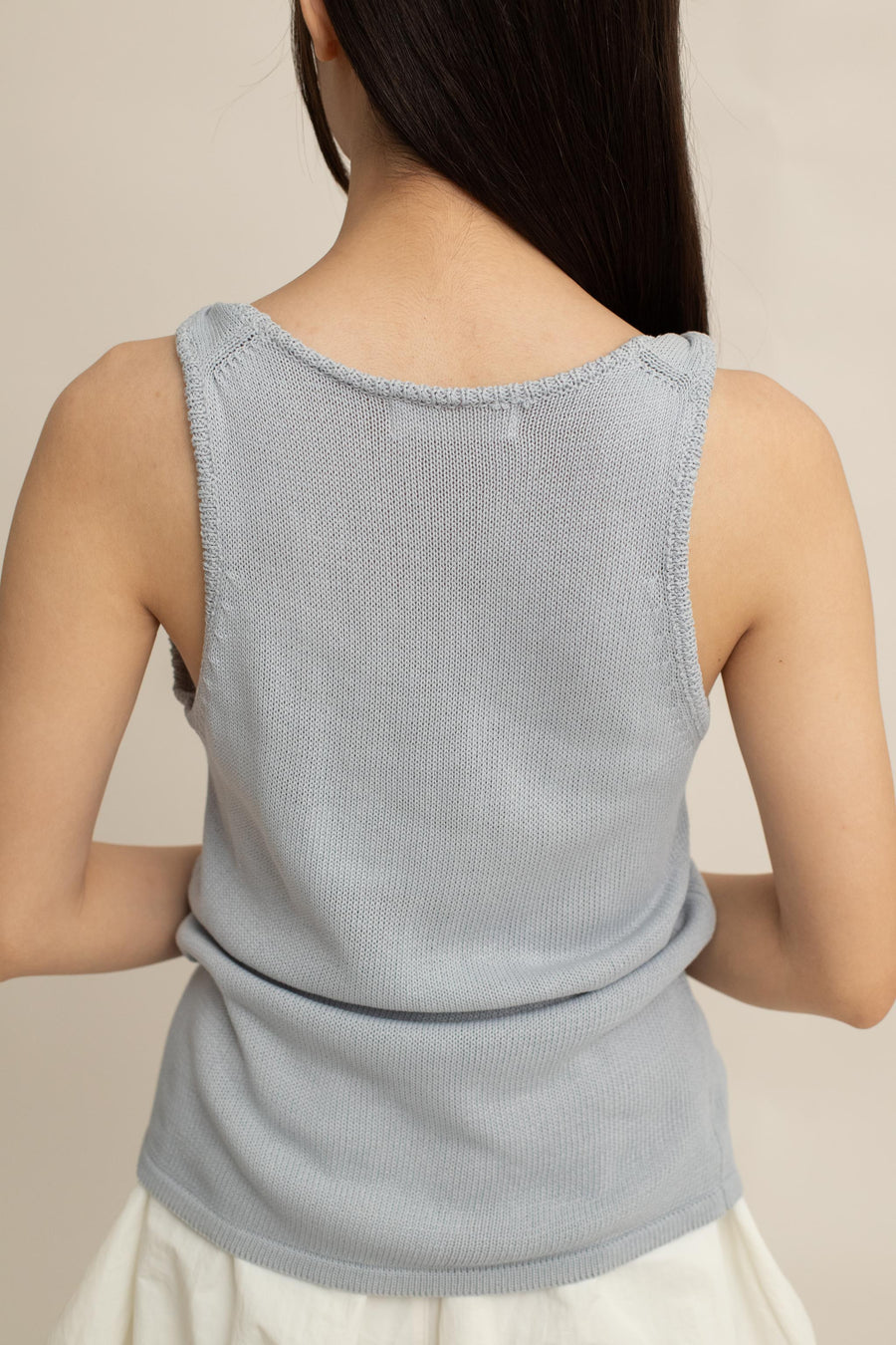 Chloe Twist-Strap Knit Top