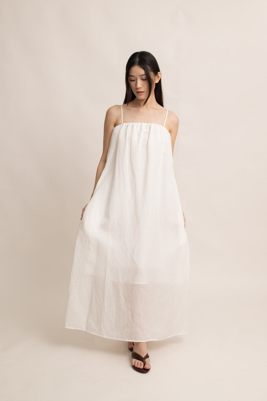 Clara Linen Maxi Dress