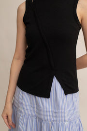 Della Front Pleat Top