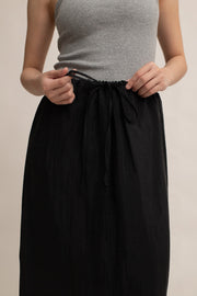 Elara Drawstring Midi Skirt