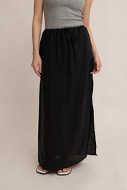 Elara Drawstring Midi Skirt