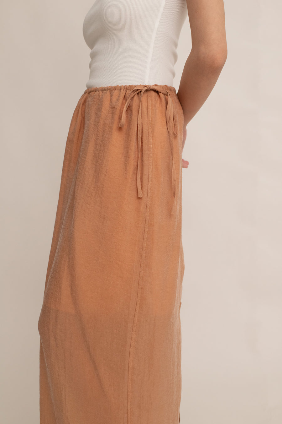 Elara Drawstring Midi Skirt