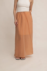 Elara Drawstring Midi Skirt