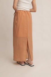 Elara Drawstring Midi Skirt