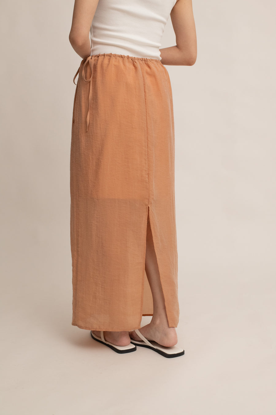 Elara Drawstring Midi Skirt