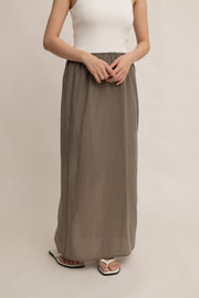 Elara Drawstring Midi Skirt