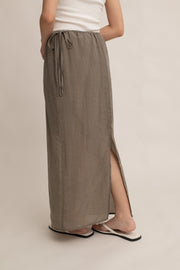 Elara Drawstring Midi Skirt