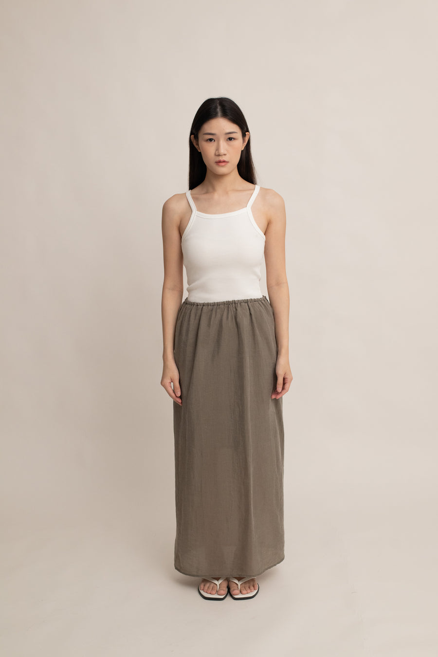 Elara Drawstring Midi Skirt