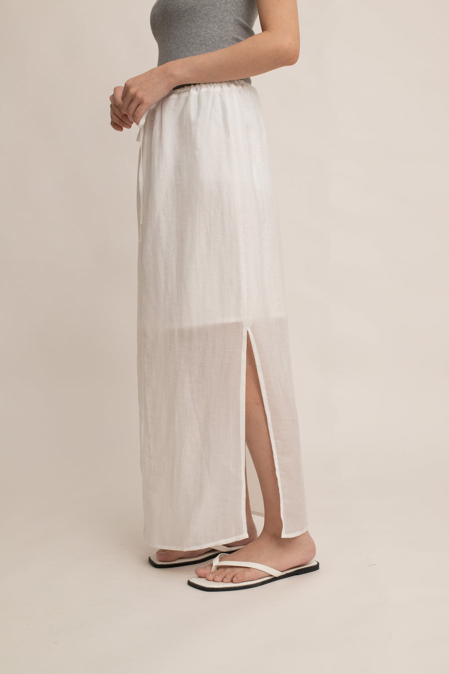 Elara Drawstring Midi Skirt