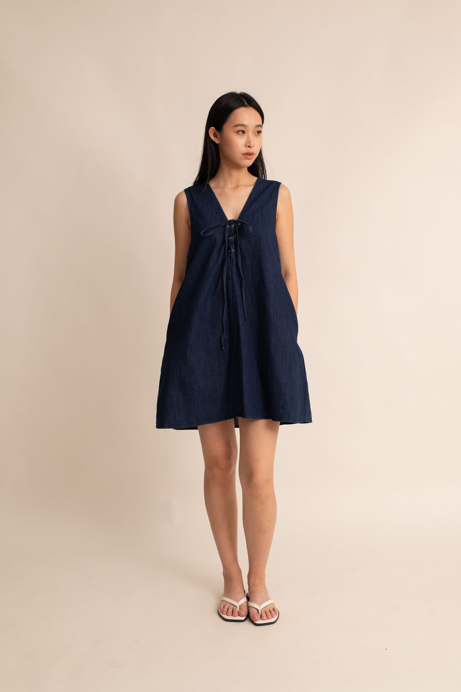 Eloise Denim Shift Dress