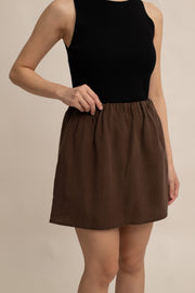 Gemma Linen Mini Skort