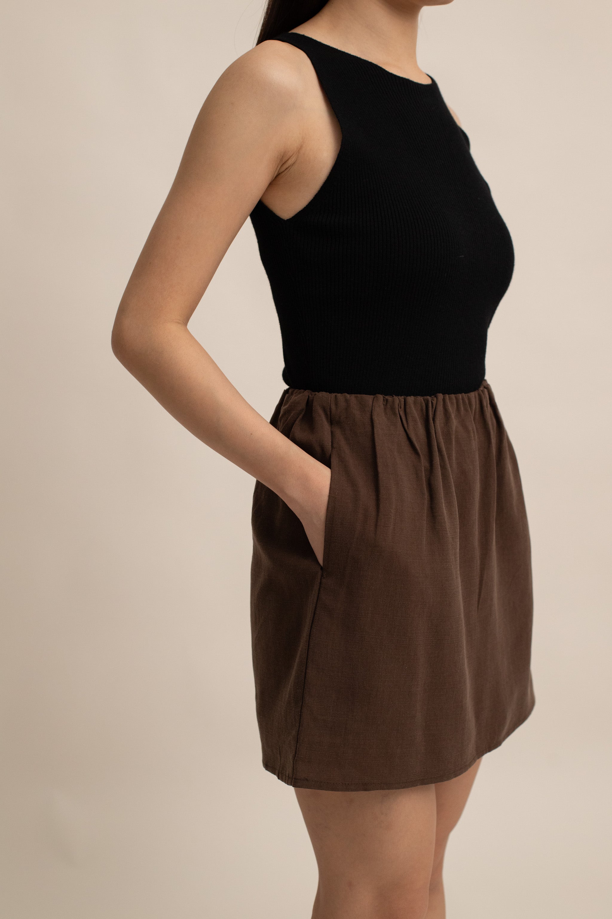 Gemma Linen Mini Skort