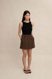 Gemma Linen Mini Skort