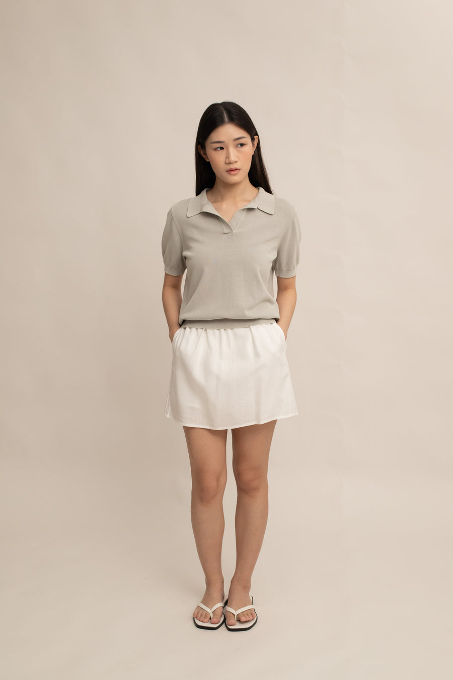 Gemma Linen Mini Skort