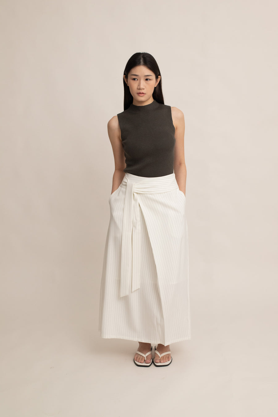 Halle Tie-Front Skirt