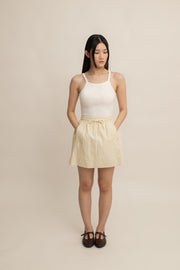 Hannah Drawstring Mini Skirt