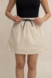 Hannah Drawstring Mini Skirt