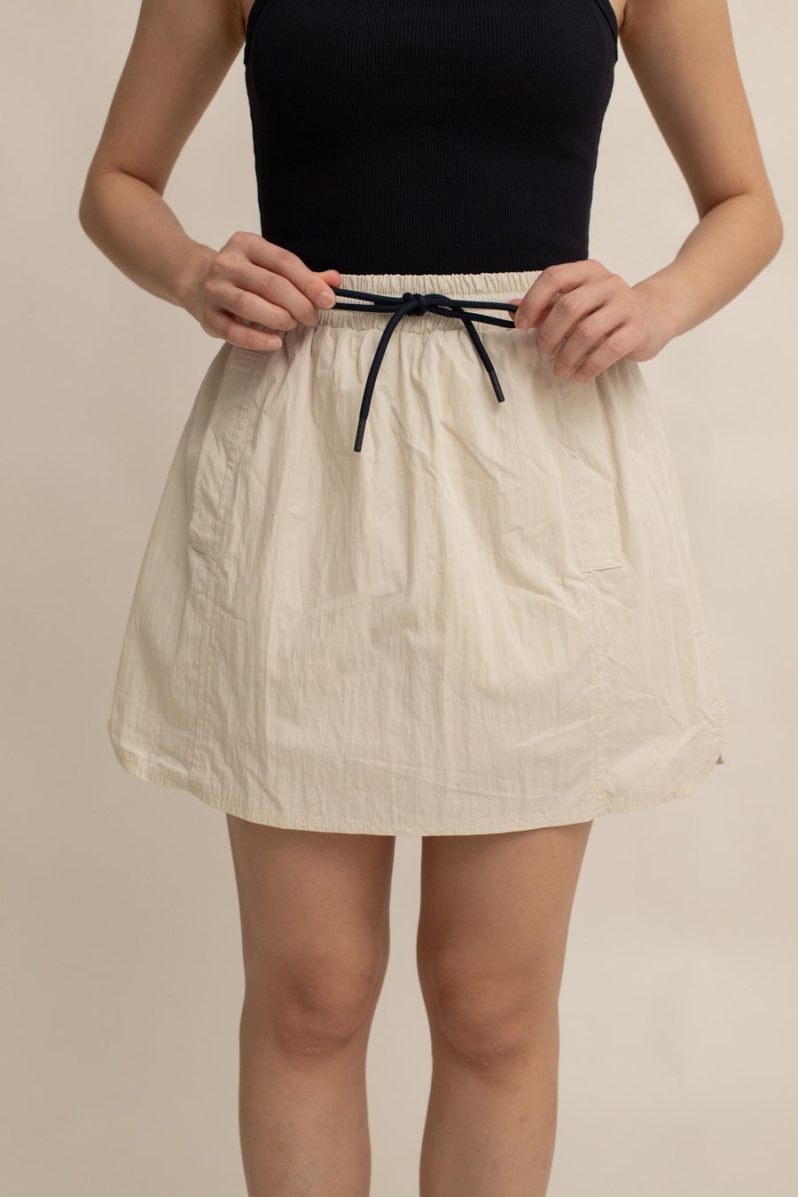 Hannah Drawstring Mini Skirt