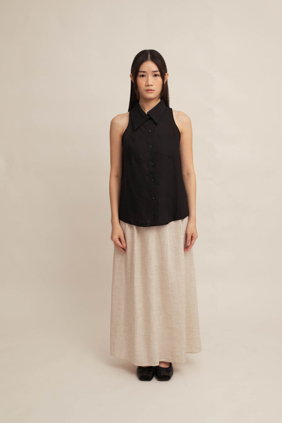 Helene Collar Top