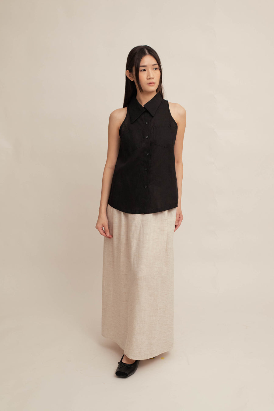 Helene Collar Top