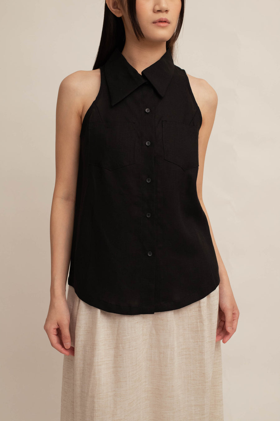 Helene Collar Top