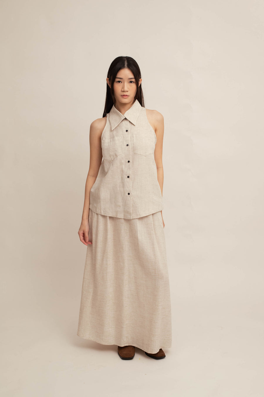 Helene Collar Top