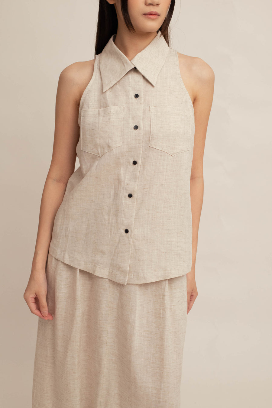 Helene Collar Top