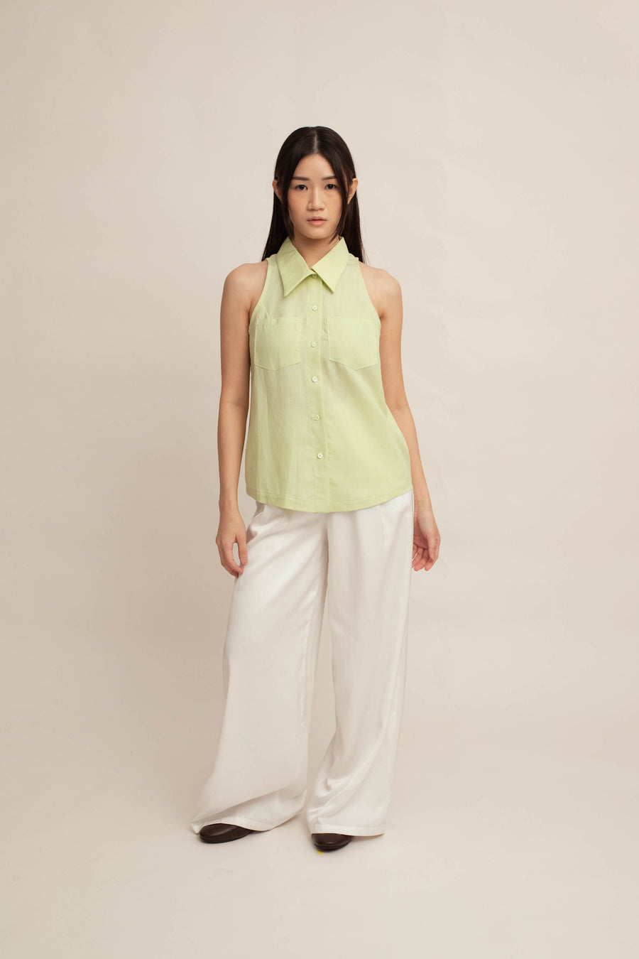 Helene Collar Top