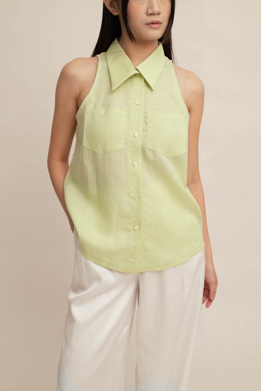 Helene Collar Top