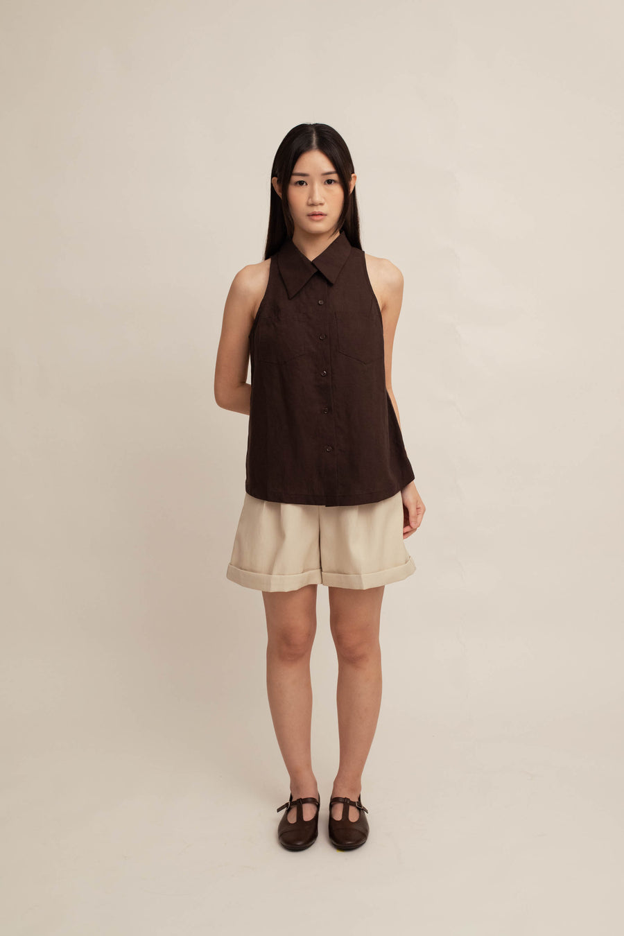 Helene Collar Top