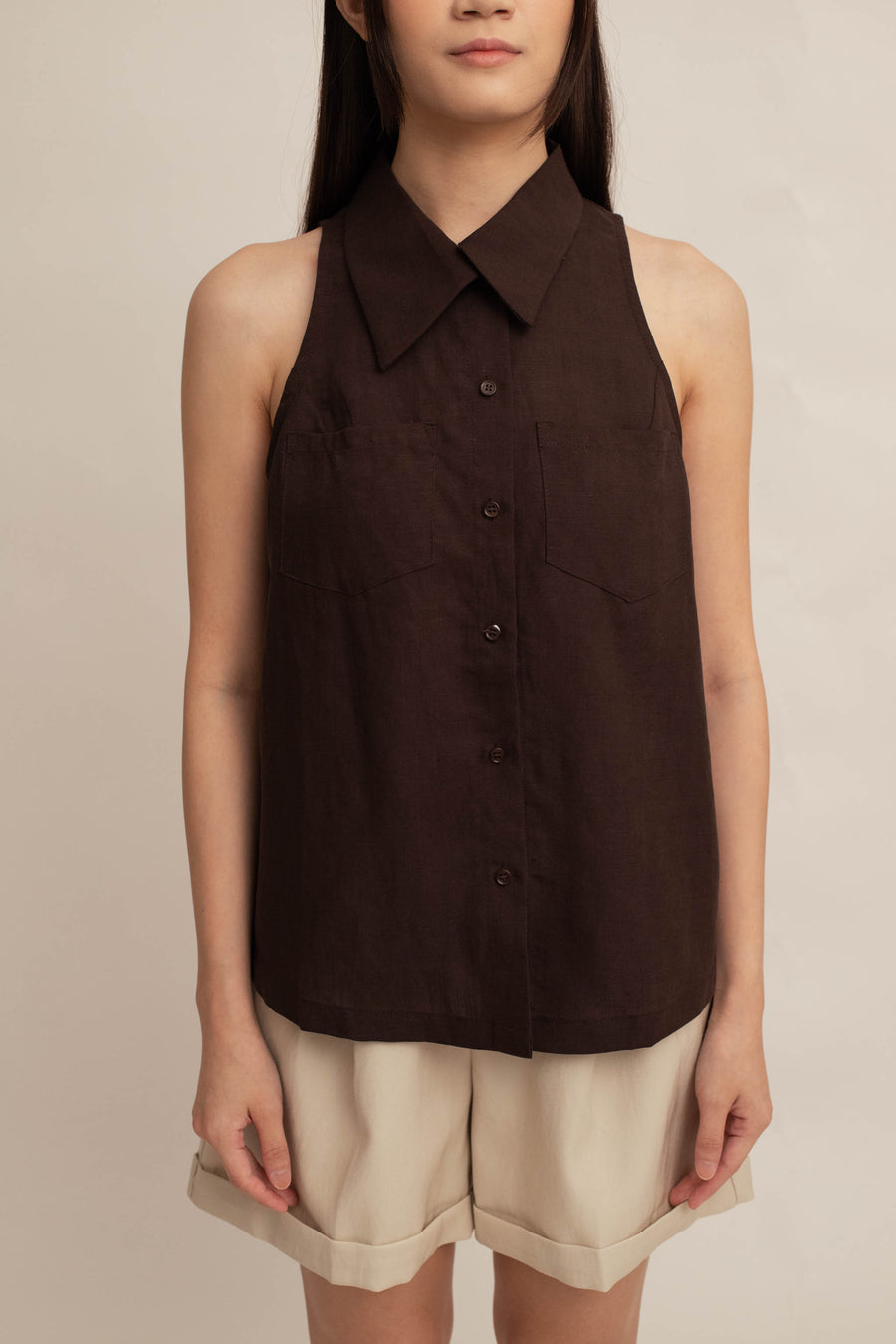 Helene Collar Top