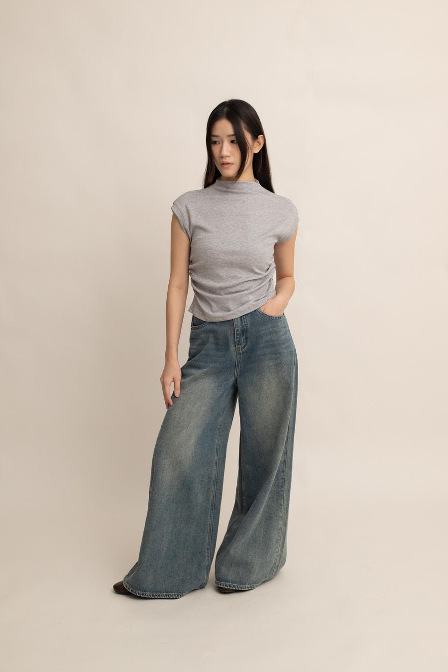 Ines High Neck Top