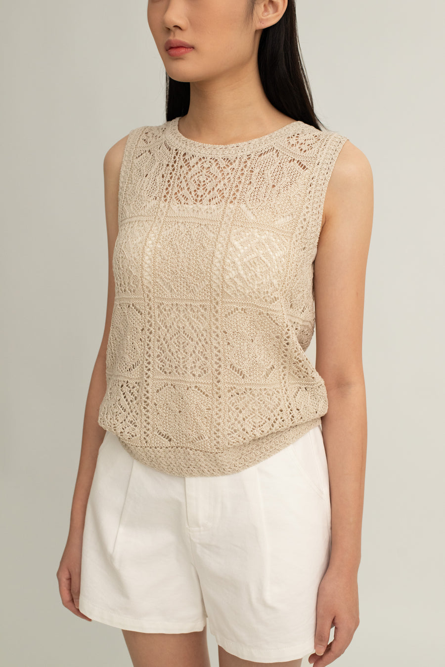 Iris Crochet Knit Top