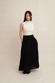 Kallie Textured Midi Skirt
