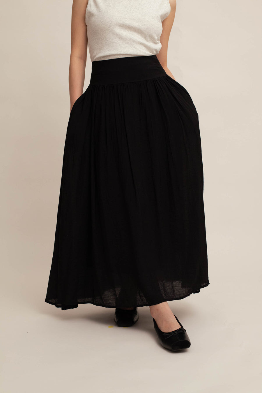 Kallie Textured Midi Skirt
